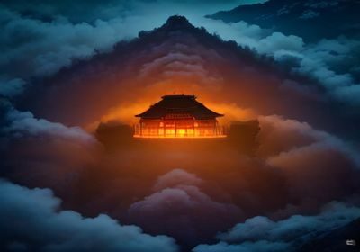 傍晚家庭厨房场景，母亲为孩子冲泡17草草本舒缓饮品，暖黄灯光温馨，亲子互动自然温暖